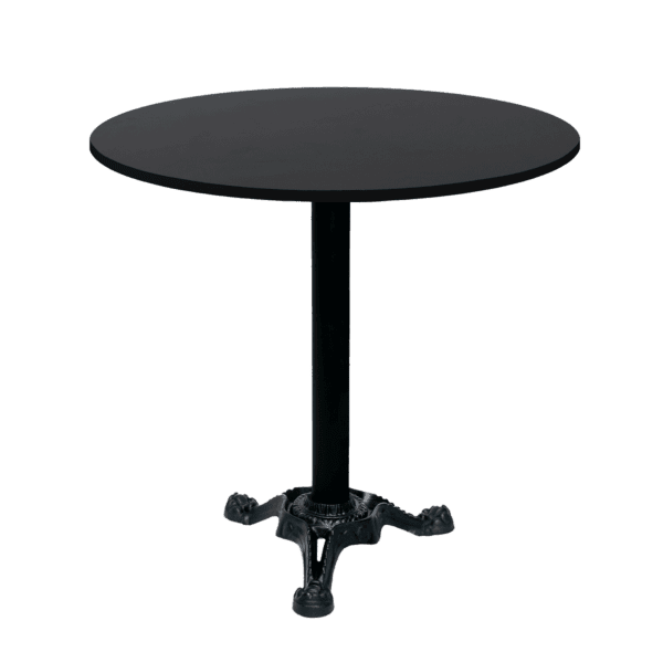 table ronde de restaurant Bistro T black is black