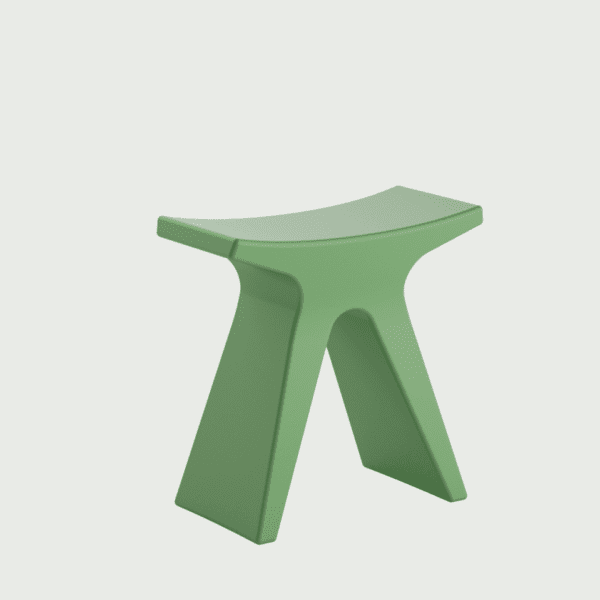 Petit tabouret terrasse intérieur et extérieur de restaurant Pigreco couleur verte