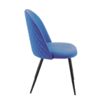 Chaise de restaurant Malda velours bleu Restootab
