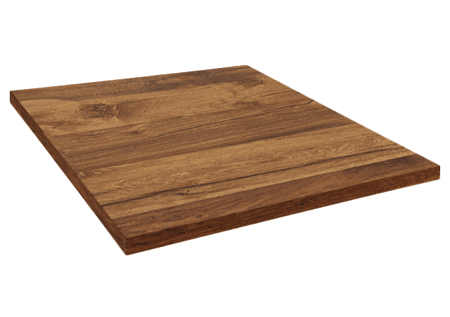 Plateau table de restaurant carré bois chêne hunton Restootab