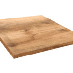 Plateau table de restaurant carré bois tanin clair Restootab