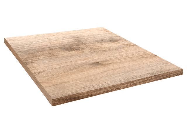 Plateau table de restaurant carré bois tanin naturel Restootab