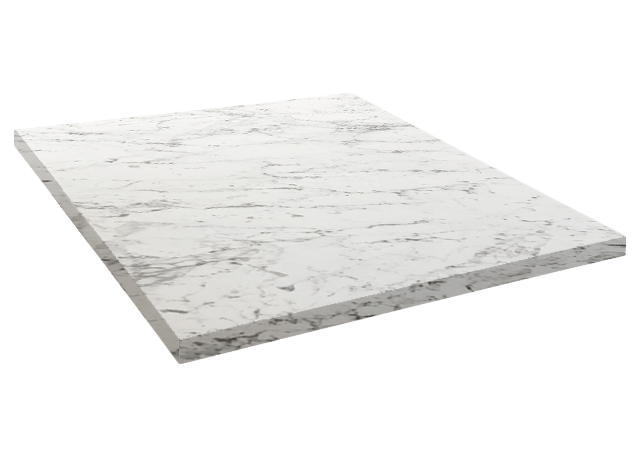 Plateau table de restaurant carré marbre calacatta Restootab