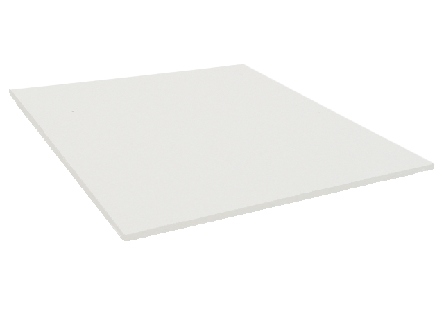 Plateau table de restaurant compact HPL nordique couleur uni blanc Restootab
