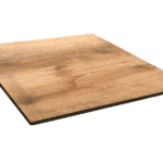 Plateau table de restaurant compact HPL bois tanin clair Restootab