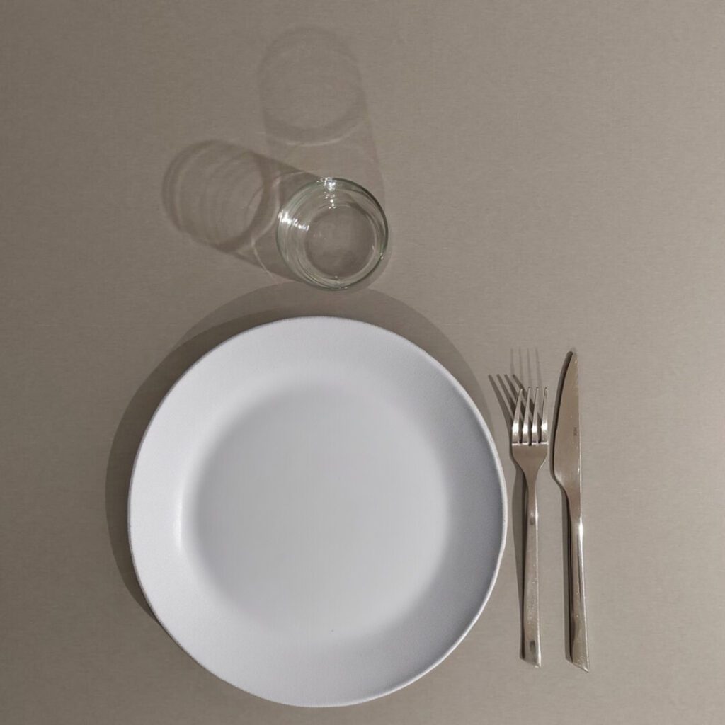 plateau table de restaurant gris métal Restootab
