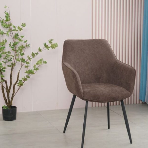chaise de restaurant Leila tissu couleur taupe