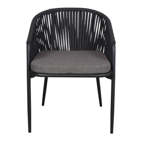 chaise de restaurant style méditerranéen Riata couleur gris anthracite