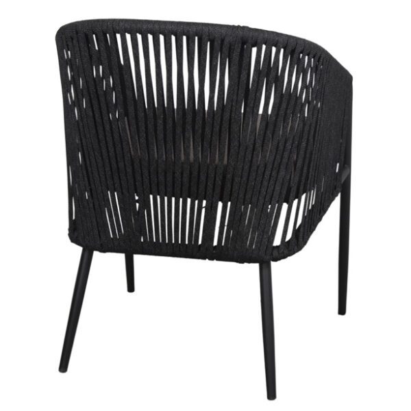 chaise de restaurant style méditerranéen Riata couleur gris anthracite