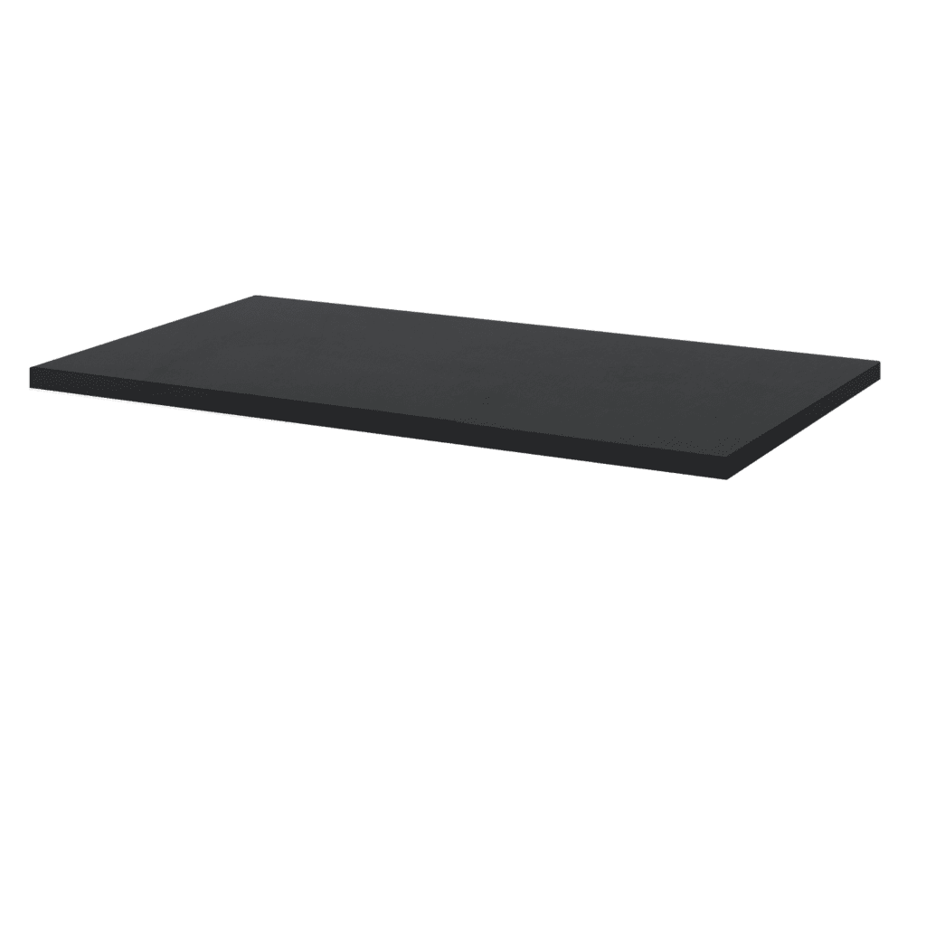 Plateau table de restaurant rectangulaire couleur uni noir Restootab