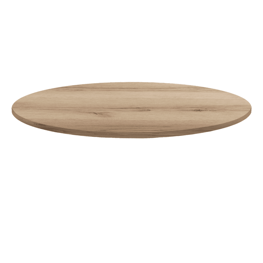 Plateau table de restaurant rond bois chêne delano Restootab