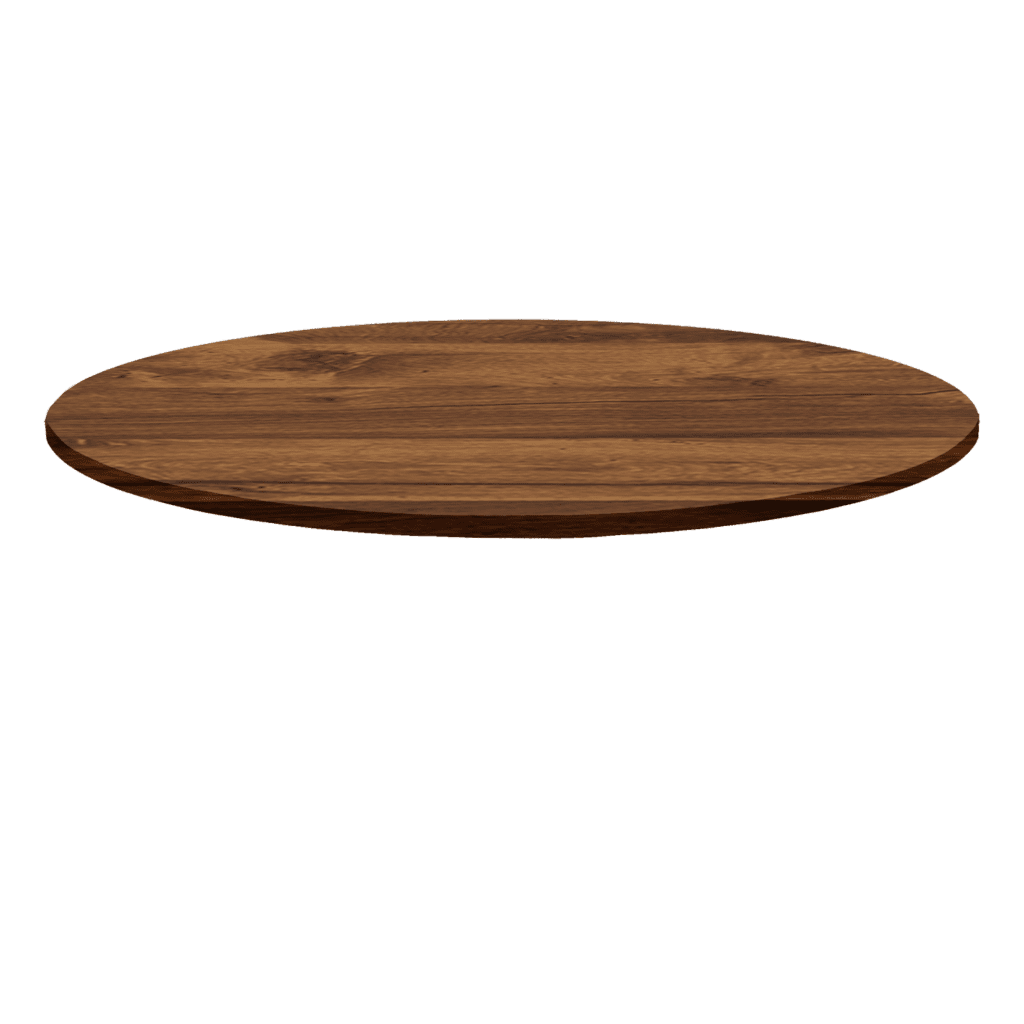 Plateau table de restaurant rond bois chêne hunton Restootab