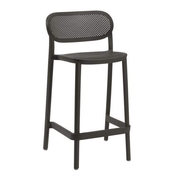 Tabouret terrasse intérieur et extérieur de bar restaurant empilable Nuta