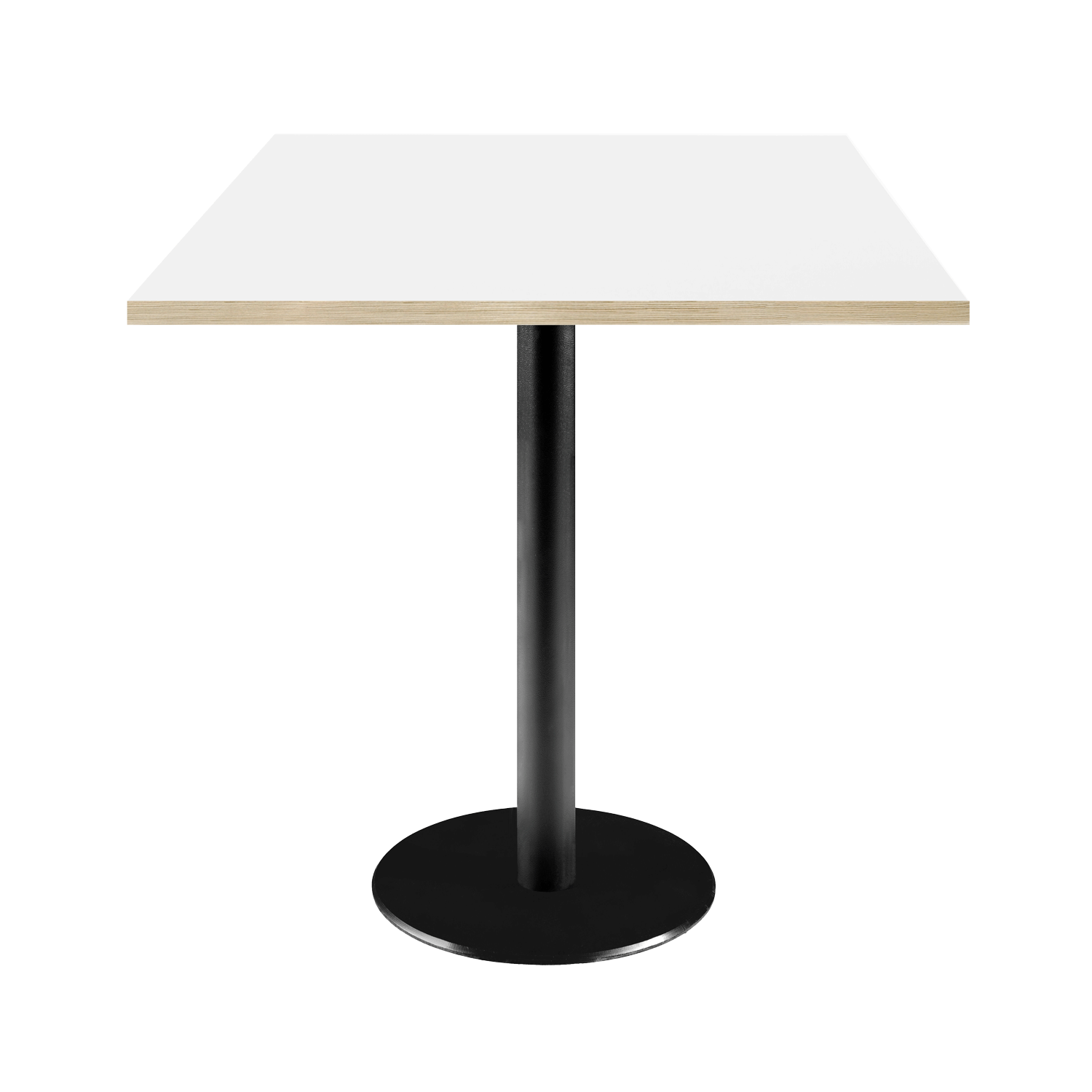 Table de restaurant Rome nordique couleur uni blanche chants bois RestooTab