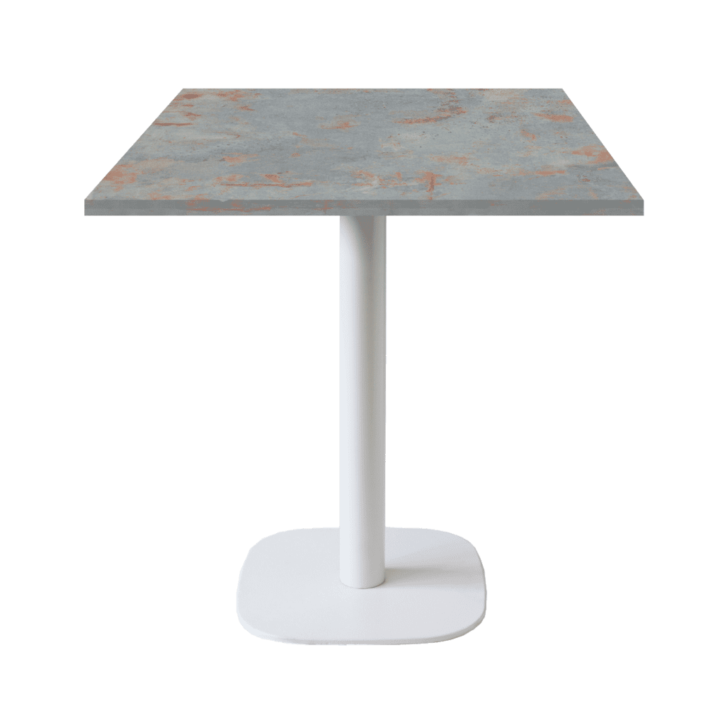 table de restaurant Round oxydé gris rouille RestooTab