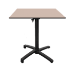 Table pliable terrasse diabolo compact HPL couleur uni beige RestooTab