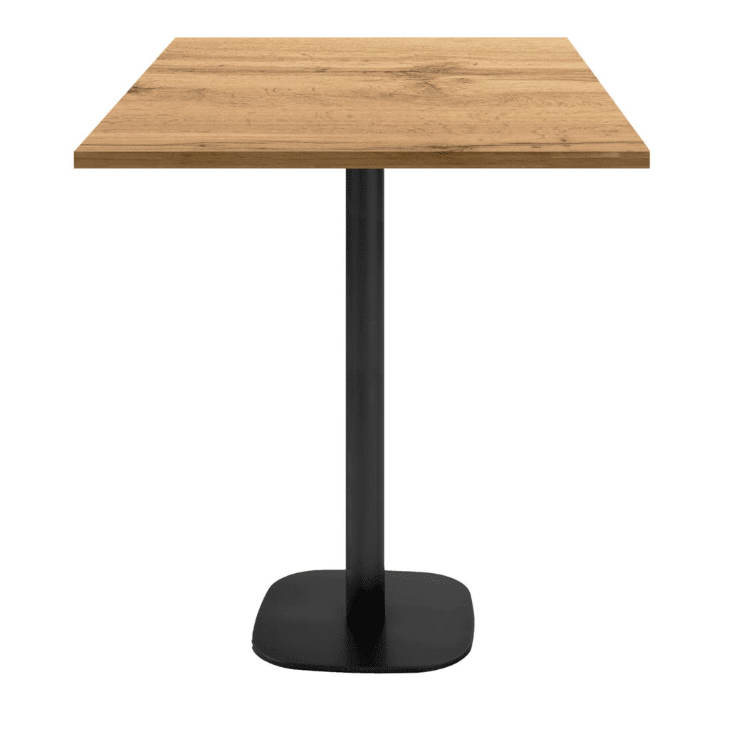 table de restaurant mange debout Round plateau bois chêne armor Restootab