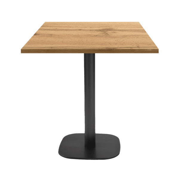 table de restaurant Round noire décor bois livraison rapide