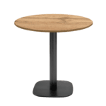 table de restaurant ronde Round bois chêne armor RestooTab