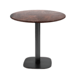table de restaurant ronde Round oxydé rouille roc vintage RestooTab