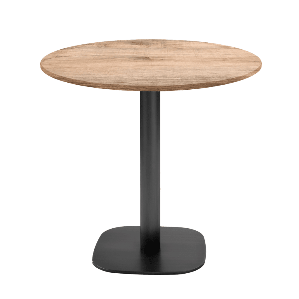 table de restaurant ronde Round bois tanin naturel RestooTab