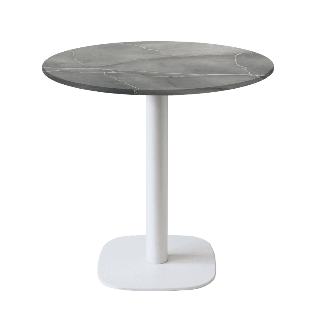 table de restaurant ronde Round pierre lune bleu RestooTab